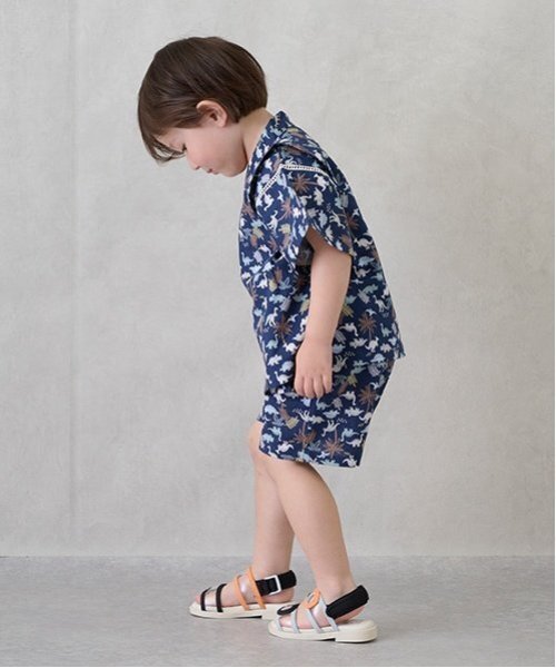 petit main（プティマイン）の「【WEB限定】boysアソート甚平（浴衣・キッズ・ライトグリーン/ネイビー・100cm/80ｃｍ/90cm/110cm/120cm/130cm）」の6枚目の写真