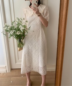 美品 23区 applaudir エアリーレース　ドレスワンピース APPLAUDIR】エアリーレース ドレス（ドレス）｜23区（ニジュウ