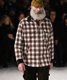 JUNYA WATANABE MAN(W^ix})́uFILSONvW-NAME FLANNEL-CHECK JACK SHIRT(u])