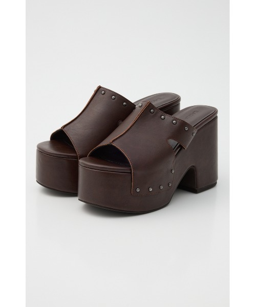 LAGUA GEM(ラグアジェム)の「PLATFORM STUDS サンダル(サンダル・レディース・ブラック/ダークブラウン・SMALL/MEDIUM/LARGE)」の3枚目の写真