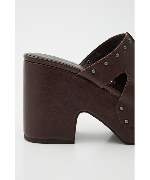 LAGUA GEM(ラグアジェム)の「PLATFORM STUDS サンダル(サンダル・レディース・ブラック/ダークブラウン・SMALL/MEDIUM/LARGE)」の7枚目の写真