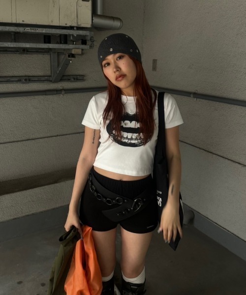 ACLENT リッププリントデザインミニTシャツ リッププリントデザインミニTシャツ（Tシャツ/カットソー