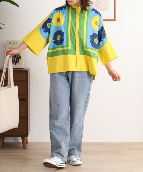 KILKI(キルキー)の「kilki バンドカラードルマンブラウス(シャツ/ブラウス・レディース・ピンク系その他/ブルー系その他・FREE)」の7枚目の写真