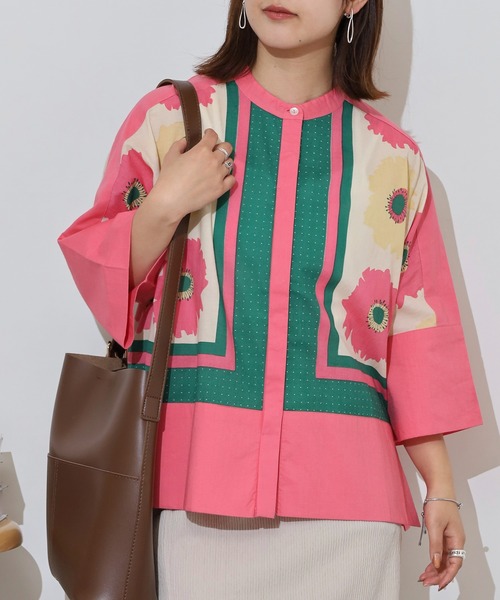 KILKI(キルキー)の「kilki バンドカラードルマンブラウス(シャツ/ブラウス・レディース・ピンク系その他/ブルー系その他・FREE)」の8枚目の写真