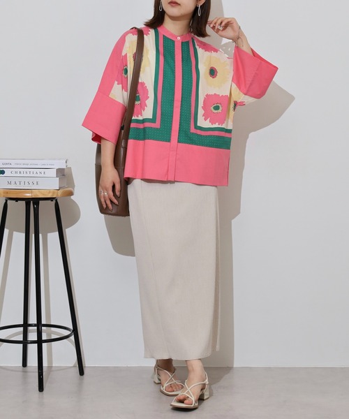 KILKI(キルキー)の「kilki バンドカラードルマンブラウス(シャツ/ブラウス・レディース・ピンク系その他/ブルー系その他・FREE)」の11枚目の写真