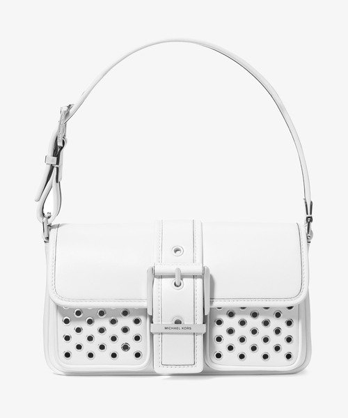 MICHAEL KORS(マイケルコース)の「COLBY グロメット レザー ショルダー ミディアム(ショルダーバッグ・レディース・ホワイト系・FREE)」の1枚目の写真