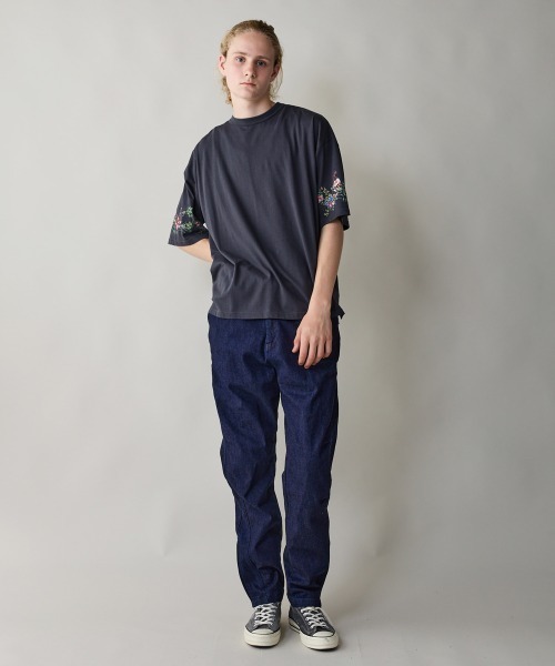 レアセル（rehacer）/rehacer : Botanical Sleeve CS / ボタニカル スリーブ カットソー rehacer : Botanical Sleeve CS / ボタニカルスリーブカットソー（T