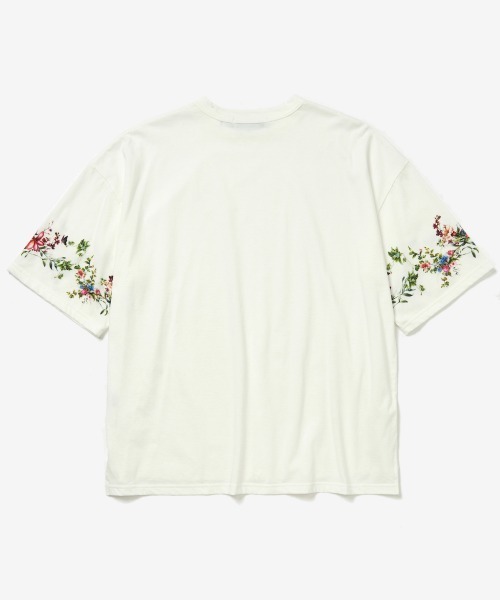 rehacer(レアセル)の「rehacer : Botanical Sleeve CS / ボタニカルスリーブカットソー(Tシャツ/カットソー・メンズ・スミクロ/ホワイト・X-LARGE/LARGE/MEDIUM/SMALL)」の12枚目の写真
