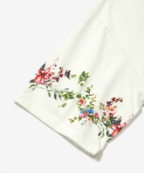 rehacer(レアセル)の「rehacer : Botanical Sleeve CS / ボタニカルスリーブカットソー(Tシャツ/カットソー・メンズ・スミクロ/ホワイト・X-LARGE/LARGE/MEDIUM/SMALL)」の14枚目の写真