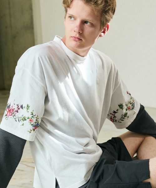 rehacer : Botanical Sleeve CS / ボタニカルスリーブカットソー（T