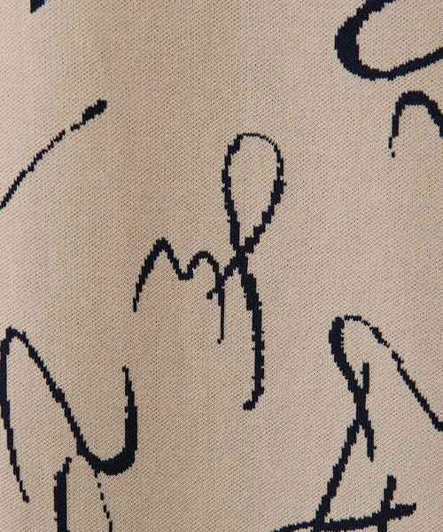 COLLAGE GALLARDAGALANTE（コラージュガリャルダガランテ）の「【OT】センターボタンニットスカート（スカート・レディース・ベージュ/ネイビー/パープル・FREE）」の15枚目の写真