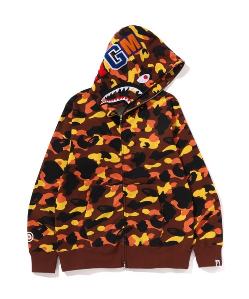 A BATHING APE(AxCVOGCv)1ST CAMO SHARK FULL ZIP HOODIE(p[J[)