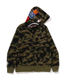 A BATHING APE(AxCVOGCv)1ST CAMO SHARK FULL ZIP HOODIE(p[J[)
