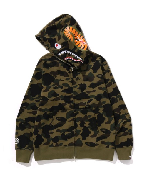 BAPE 1st Shark Full Zip Hoodie シャークパーカー NEW MULTI CAMO SHARK ZIP HOODIE JR（パーカー）｜A BATHING