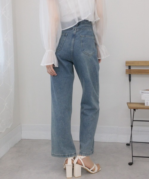 【最終値下げ　完売品　人気】issuethings☆デニム☆3☆グレー ISSUETHINGS / type84 (faded & sprayed)-ISSUETHINGSの通販EQUAL