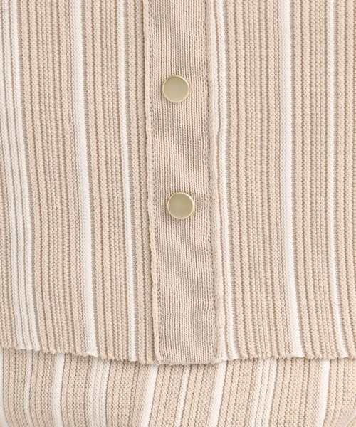 Andemiu（アンデミュウ）の「ストライプオフショルニット574987（ニット/セーター・レディース・ブラック/ベージュ・FREE）」の13枚目の写真