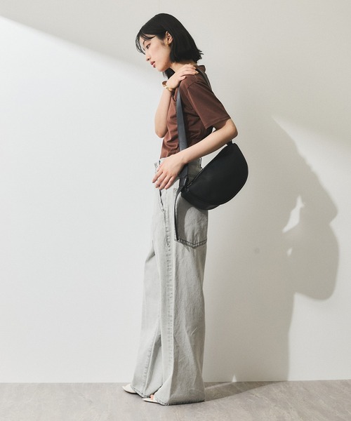 ADAM ET ROPE'(アダムエロペ)の「【WEB限定】・【サステナブル】ムスビショルダーバッグ(ショルダーバッグ・レディース・ブラック/カーキ/オフホワイト・FREE)」の6枚目の写真