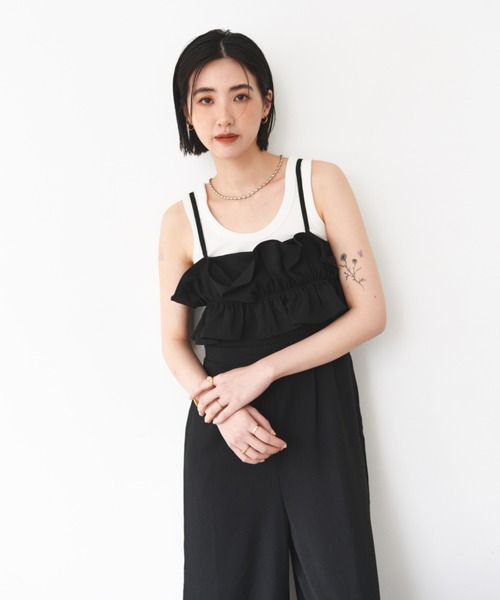 セール】ビスチェ風オールインワン（つなぎ/オールインワン）｜FMiBL