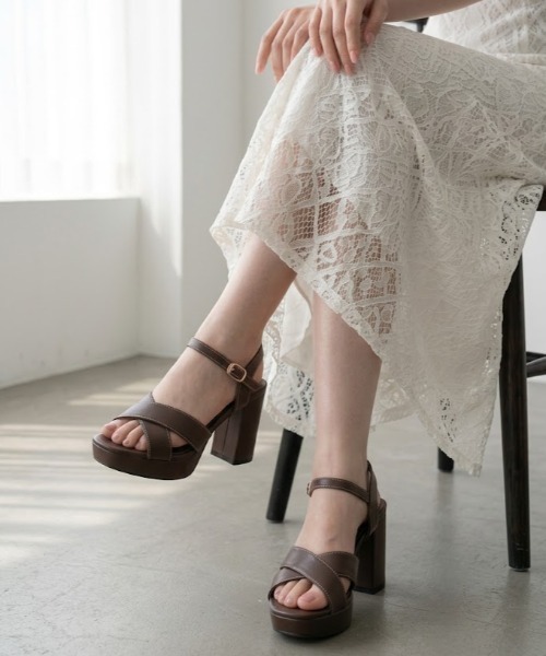 LibertyDoll（リバティードール）の「LibertyDoll/+10cm ストラップ厚底サンダル(4206)（サンダル・レディース・アイボリー/ブラック/ブラウン/ブルー系1・S/M/L/LL）」の17枚目の写真