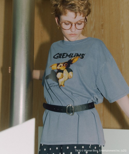 VIS(ビス)の「【グレムリン】VIS別注 ピグメントビッグTシャツ(Tシャツ/カットソー・レディース・ブルー系その他4/ホワイト系その他/スミクロ・FREE)」の20枚目の写真