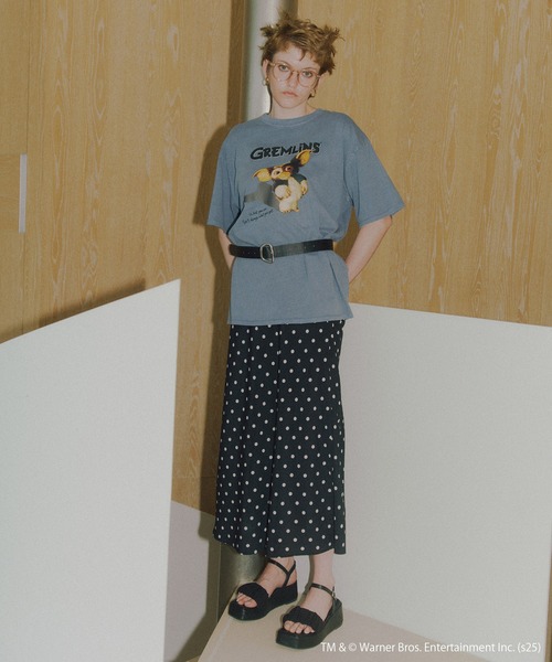 VIS(ビス)の「【グレムリン】VIS別注 ピグメントビッグTシャツ(Tシャツ/カットソー・レディース・ブルー系その他4/ホワイト系その他/スミクロ・FREE)」の21枚目の写真