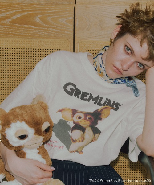 VIS(ビス)の「【グレムリン】VIS別注 ピグメントビッグTシャツ(Tシャツ/カットソー・レディース・ブルー系その他4/ホワイト系その他/スミクロ・FREE)」の22枚目の写真