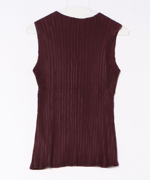 Gongdid Design(ゴンディッドデザイン)の「【Gongdid Design】 Denim vest top プリーツベスト 結婚式 二次会 パーティー フォーマル オケージョン ビジネス(ベスト・レディース・バーガンディー/ブラック・FREE)」の20枚目の写真