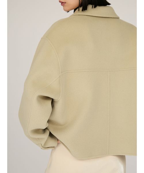 emmi（エミ）の「ロイヤルジーロン・CPOジャケット（チェスターコート・レディース・オリーブ/グレイッシュベージュ/ブラウン・F）」の11枚目の写真