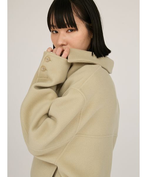 emmi（エミ）の「ロイヤルジーロン・CPOジャケット（チェスターコート・レディース・オリーブ/グレイッシュベージュ/ブラウン・F）」の18枚目の写真