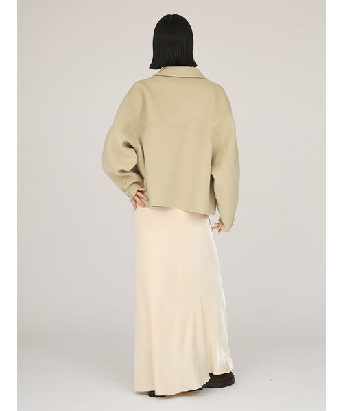 emmi（エミ）の「ロイヤルジーロン・CPOジャケット（チェスターコート・レディース・オリーブ/グレイッシュベージュ/ブラウン・F）」の22枚目の写真