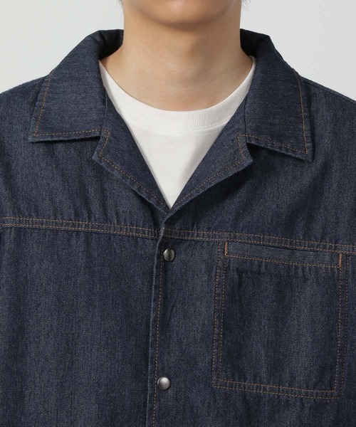 LAKOLE（ラコレ）の「デニムショートオープンカラーシャツ / 583349（シャツ/ブラウス・メンズ・ネイビー/ブラック・LARGE/MEDIUM）」の17枚目の写真