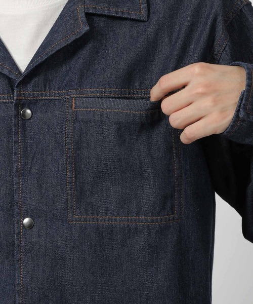 LAKOLE（ラコレ）の「デニムショートオープンカラーシャツ / 583349（シャツ/ブラウス・メンズ・ネイビー/ブラック・LARGE/MEDIUM）」の16枚目の写真