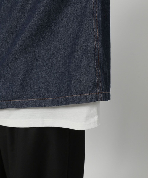 LAKOLE（ラコレ）の「デニムショートオープンカラーシャツ / 583349（シャツ/ブラウス・メンズ・ネイビー/ブラック・LARGE/MEDIUM）」の14枚目の写真