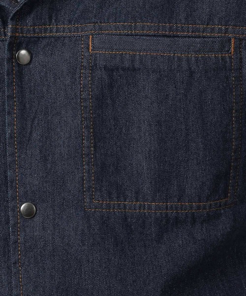 LAKOLE（ラコレ）の「デニムショートオープンカラーシャツ / 583349（シャツ/ブラウス・メンズ・ネイビー/ブラック・LARGE/MEDIUM）」の10枚目の写真