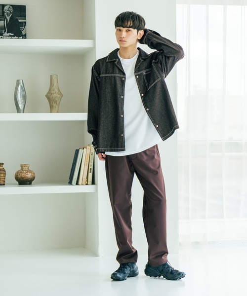 LAKOLE（ラコレ）の「デニムショートオープンカラーシャツ / 583349（シャツ/ブラウス・メンズ・ネイビー/ブラック・LARGE/MEDIUM）」の21枚目の写真