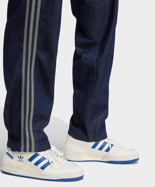 【ADIDAS】DENIM LINESTONE PANTS★送料・関税込★大人気★ アディダス デニム ラインストーン パンツ - ブルー