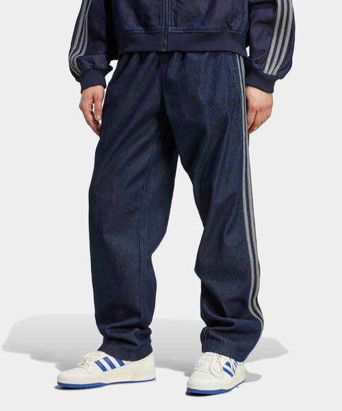 adidasアディカラー ルーズ トラックパンツ デニム ストーン