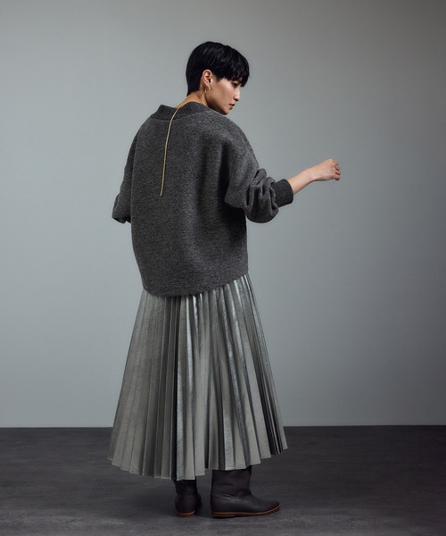 SALON adam et rope'(サロン アダム エ ロペ)の「【WEB限定】イタリアンエアリーブルゾン(ブルゾン・レディース・ライトグレー/ブラック/グレー・FREE)」の9枚目の写真