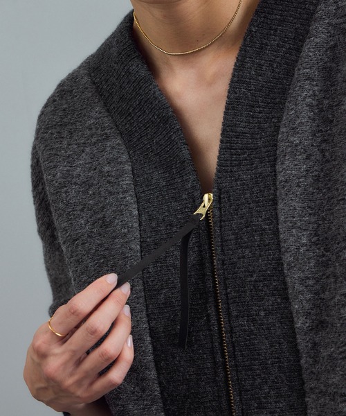 SALON adam et rope'(サロン アダム エ ロペ)の「【WEB限定】イタリアンエアリーブルゾン(ブルゾン・レディース・ライトグレー/ブラック/グレー・FREE)」の11枚目の写真