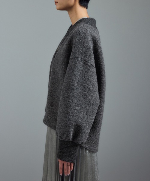 SALON adam et rope'(サロン アダム エ ロペ)の「【WEB限定】イタリアンエアリーブルゾン(ブルゾン・レディース・ライトグレー/ブラック/グレー・FREE)」の18枚目の写真