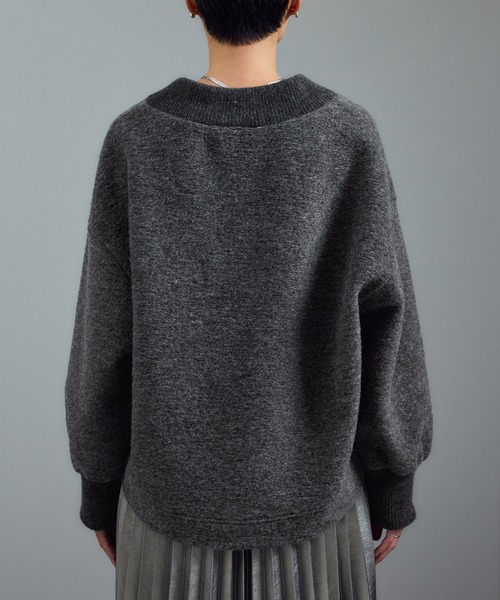 SALON adam et rope'(サロン アダム エ ロペ)の「【WEB限定】イタリアンエアリーブルゾン(ブルゾン・レディース・ライトグレー/ブラック/グレー・FREE)」の19枚目の写真