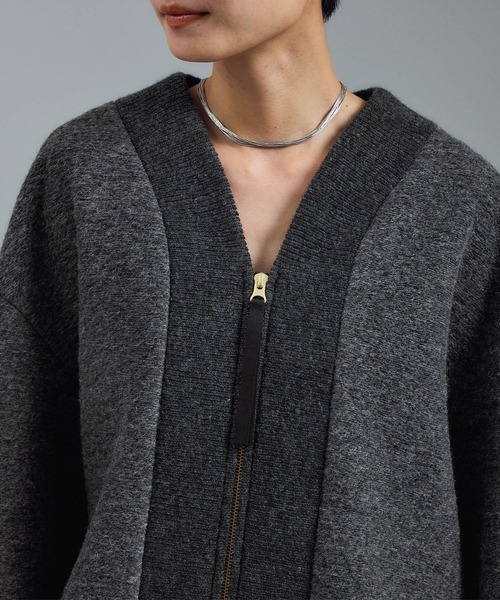 SALON adam et rope'(サロン アダム エ ロペ)の「【WEB限定】イタリアンエアリーブルゾン(ブルゾン・レディース・ライトグレー/ブラック/グレー・FREE)」の20枚目の写真