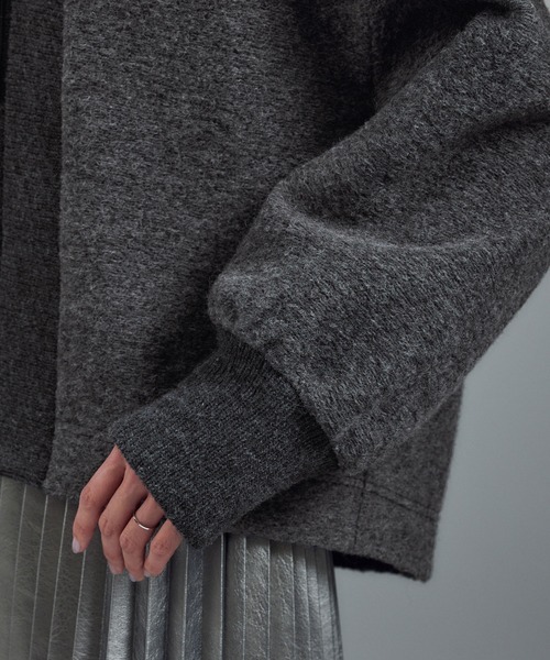 SALON adam et rope'(サロン アダム エ ロペ)の「【WEB限定】イタリアンエアリーブルゾン(ブルゾン・レディース・ライトグレー/ブラック/グレー・FREE)」の21枚目の写真