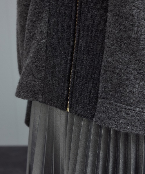 SALON adam et rope'(サロン アダム エ ロペ)の「【WEB限定】イタリアンエアリーブルゾン(ブルゾン・レディース・ライトグレー/ブラック/グレー・FREE)」の22枚目の写真