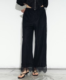 Ezick | scallop lace イージーパンツ/setup対応(スラックス)