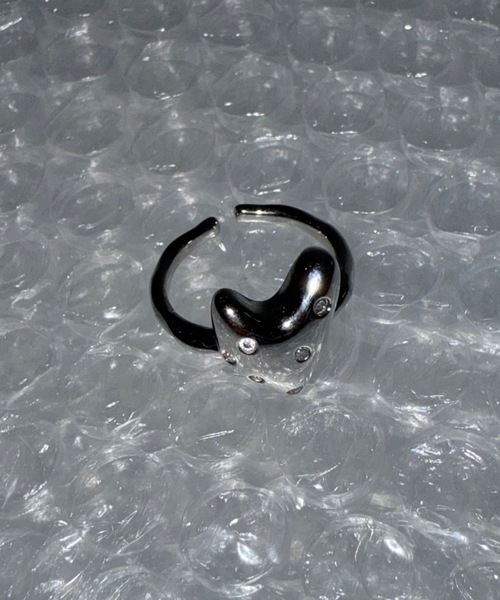 DTYYPE(ドタイプ)の「ストーンハートリング(リング・レディース・ゴールド/シルバー・FREE)」の10枚目の写真