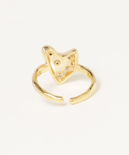 DTYYPE(ドタイプ)の「ストーンハートリング(リング・レディース・ゴールド/シルバー・FREE)」の5枚目の写真