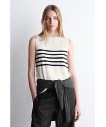 ストライプ ボーダー」に該当するレディースのタンクトップ