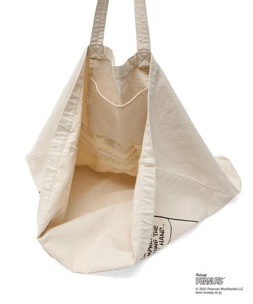 PEANUTS（ピーナッツ）の「MILKFED. × PEANUTS JOE COOL COMIC BIG TOTE（トートバッグ・レディース・ホワイト/レッド・ONE SIZE）」の7枚目の写真