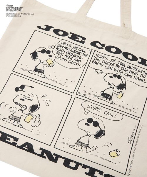 PEANUTS（ピーナッツ）の「MILKFED. × PEANUTS JOE COOL COMIC BIG TOTE（トートバッグ・レディース・ホワイト/レッド・ONE SIZE）」の8枚目の写真